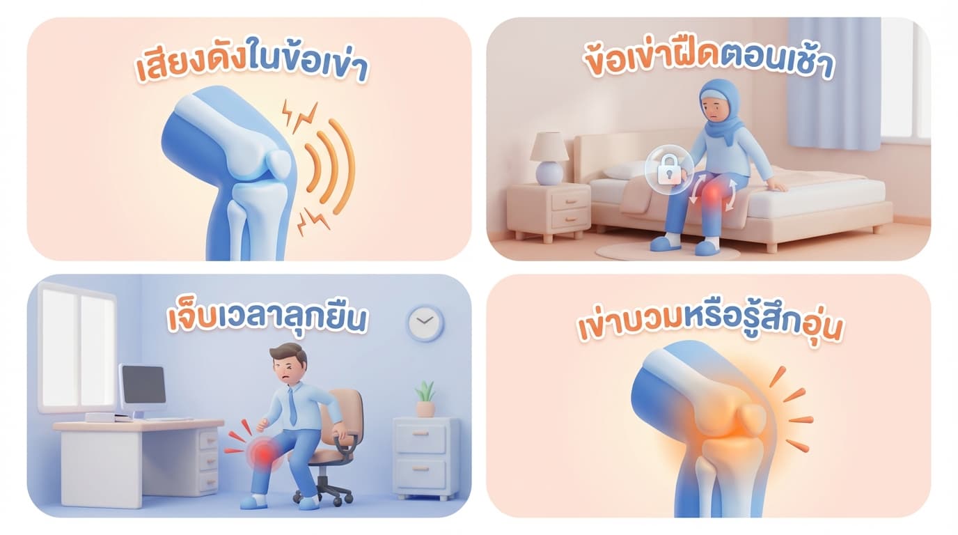 ปวดเข่าตอนลุกนั่ง — สัญญาณข้อเสื่อมที่ไม่ควรปล่อยทิ้งไว้